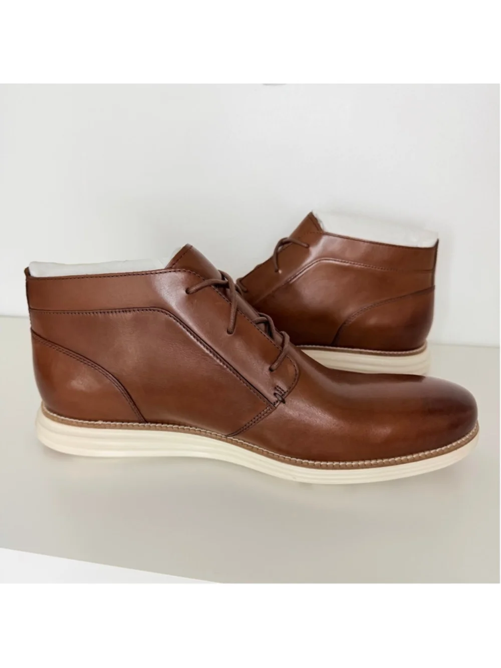 Cole Haan New Original Grand Chukka Boots Men's Size 15 Woodbury Ivory C28213